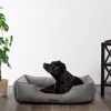 Modern Threads Large Luxury Velvet Tufted-Style Dog Bed, Charcoal - 4 of 4