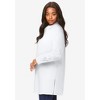 Roaman's Women's Plus Size Plus Size Kate Tunic Shirt – Long Sleeve Classic Button-Down With Flowy, Longline Fit - 4 of 4