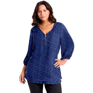 Avenue Meila Zip Top - 1 of 2