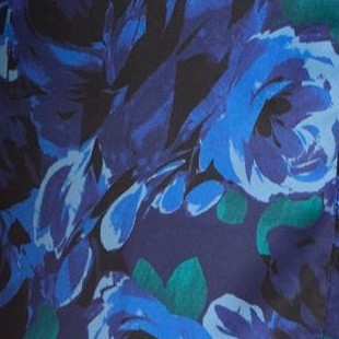 navy watercolor floral