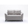 VYNXARIA 60" Light Gray Woven Fabric Loveseat for living romm - 4 of 4