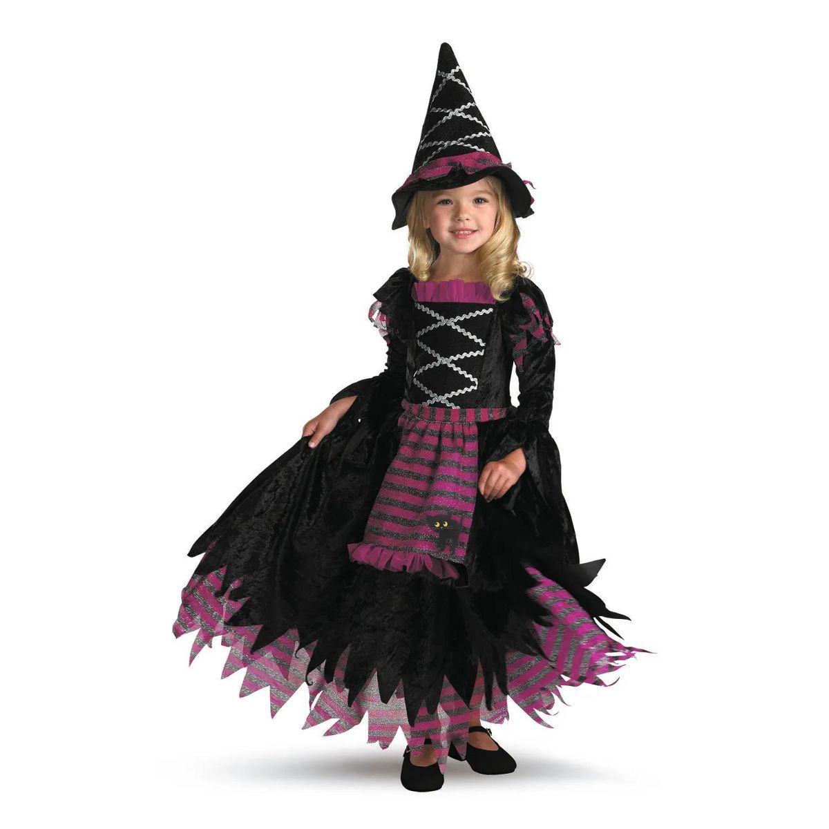 Disguise Toddler Girls' Deluxe Fairy Tale Witch Gown Costume - thumbnail 4