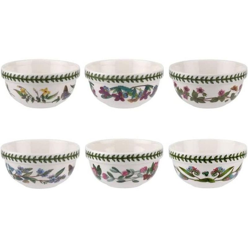 Portmeirion Botanic Garden Small Stacking Bowls, Set of 6, Made in England - Assorted Floral Motifs, 5 Inch, 2 of 8