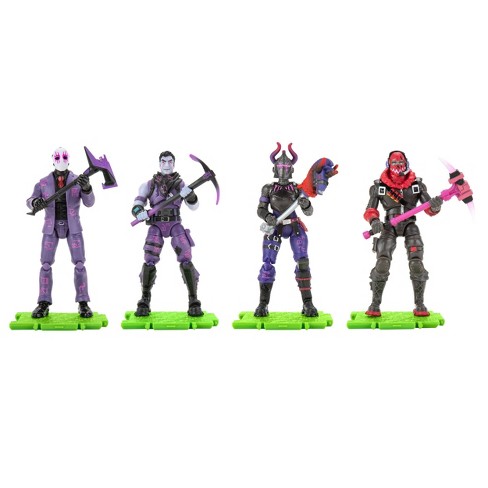 Fortnite Squad Mode 4 Figure Pack Series 1 Fortnite Squad Mode Dark Legends Action Figure 4pk Target