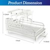SKONYON Expandable 2-Tier Rust-Resistant Dish Drying Rack with 360° Rotating Spout and Foldable Design - 3 of 4