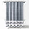 Nantucket Yarn Dyed Cotton Tassel Fringe Shower Curtain - Lush Décor  - 2 of 4