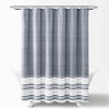 Nantucket Yarn Dyed Cotton Tassel Fringe Shower Curtain - Lush Décor  - image 2 of 4