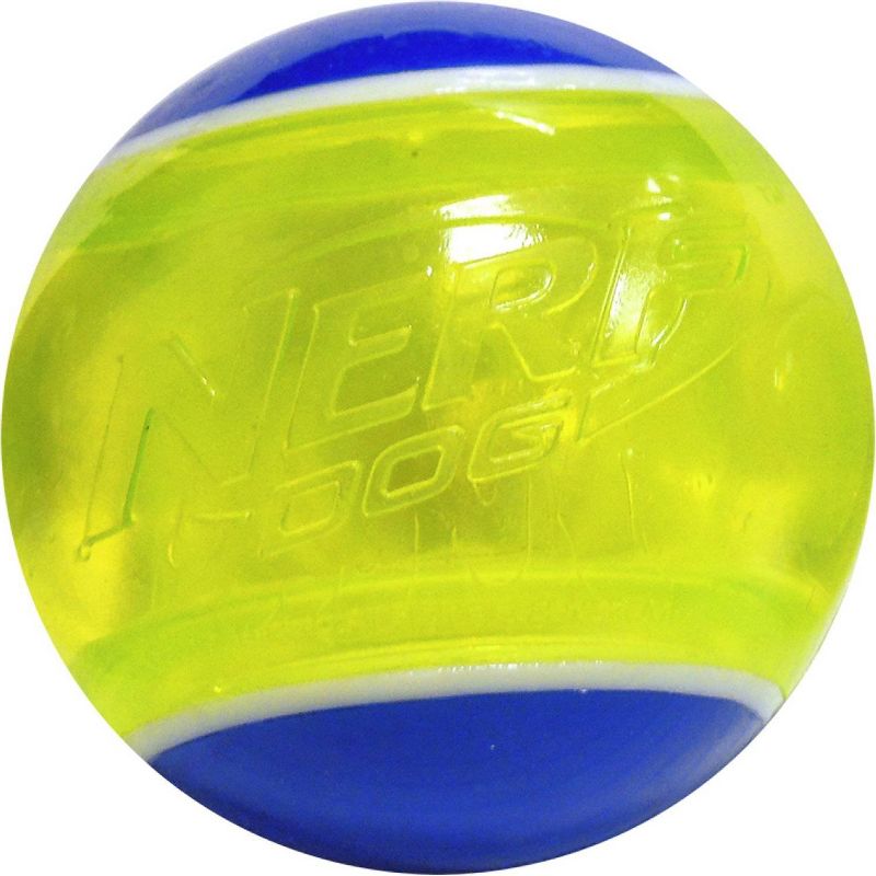 NERF TPR Blaze LED Tennis Ball Dog Toy - Green - 3.25&#34;, 2 of 4