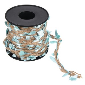 Unique Bargains Jungle Wedding Party Home Garden Decor Burlap Leaf Ribbon Jute Twine Artificial Vine - 1 of 4