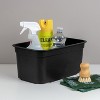 9qt Heavy Duty Storage Bin - Brightroom™: Black Plastic, Stackable & Portable, Universal Storage, 9qt Capacity - 4 of 4