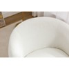 PAGED Chenille Fabric Swivel Accent Chair Modern Living Room Chairs with Round Swivel Base, Barrel Chair for Living Room - 3 of 4