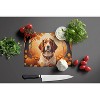 NEW Brittany Spaniel Fall Glass Cutting Board Decorative Tempered Glass Kitchen Cutting and Serving Board Large Size Chopping Board - 2 of 4