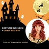 Orion Costumes Curly Red Synthetic Wig Costume Accessory for Adults Inspired by Married With Children Peg Bundy| One Size Fits Most - 4 of 4