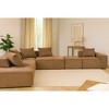 Resenkos Modular Sofa Set, Flexible Sectional Couch, Perfect for Living Room, Space-Saving & Comfortable, Corduroy, Beige - 4 of 4
