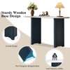 YOOCOZZ  Narrow Console Table with Oval Marble Top - 4 of 4