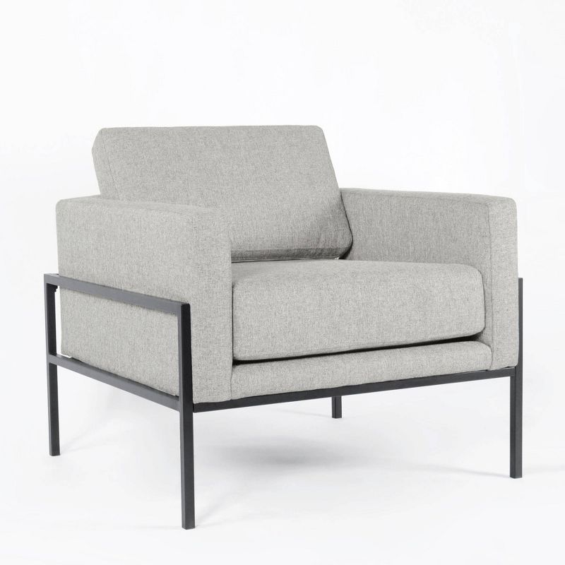 Modern Metal Frame Accent Chair - HomePop, 3 of 18