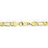 Black Bow Jewelry Men's 7.5mm, 10k Yellow Gold, Figaro Chain Necklace - 4 of 4