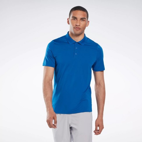 Zoek machine optimalisatie Snel royalty Reebok Workout Ready Polo Shirt Mens Athletic T-shirts Medium Vector Blue :  Target