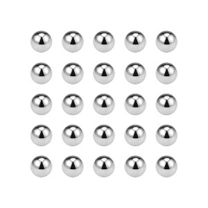 Unique Bargains Precision Balls 5 mm 0.2" Solid Chrome Steel G10 for Bearing Keychain Wheel 25 Pcs - 1 of 3
