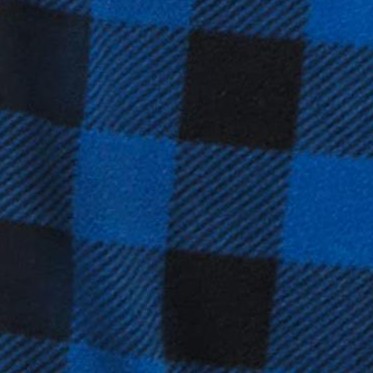 buffalo plaid blue micro fleece