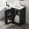 MOEPISY 20 inch Bathroom Vanity with Sink, Bathroom Cabinet with Soft Closing Door, Storage Rack and Adjustable Shelve - 2 of 4