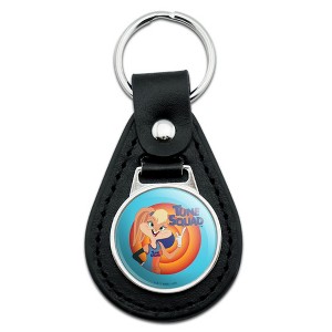 Space Jam A New Legacy Lola Bunny Black Leather Keychain - 1 of 4