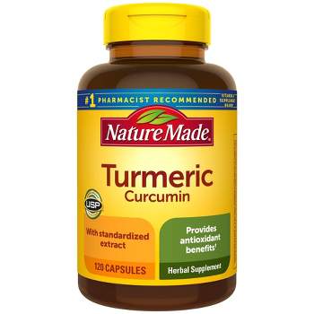 Nature Made Turmeric Curcumin 500mg Capsules for Antioxidant Support - 120ct