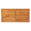 Sapphtopaz Patio Outdoor Table Wood Patio Dining Table Rectangular Outdoor Dining Table Picnic Table Patio Table for Yard Porch Garden Patio - 4 of 4
