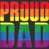 Adult Design By Humans Rainbow Pride Proud Dad By Luckyst Tank Top - Charcoal - Large - 2 of 2