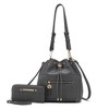 MKF Collection Larissa Vegan Leather Women’s Bucket Hobo Handbag with Wallet by Mia K - 2 of 4