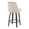 LumiSource Set of 2 Studded Marcel Counter Height Barstools - 4 of 4