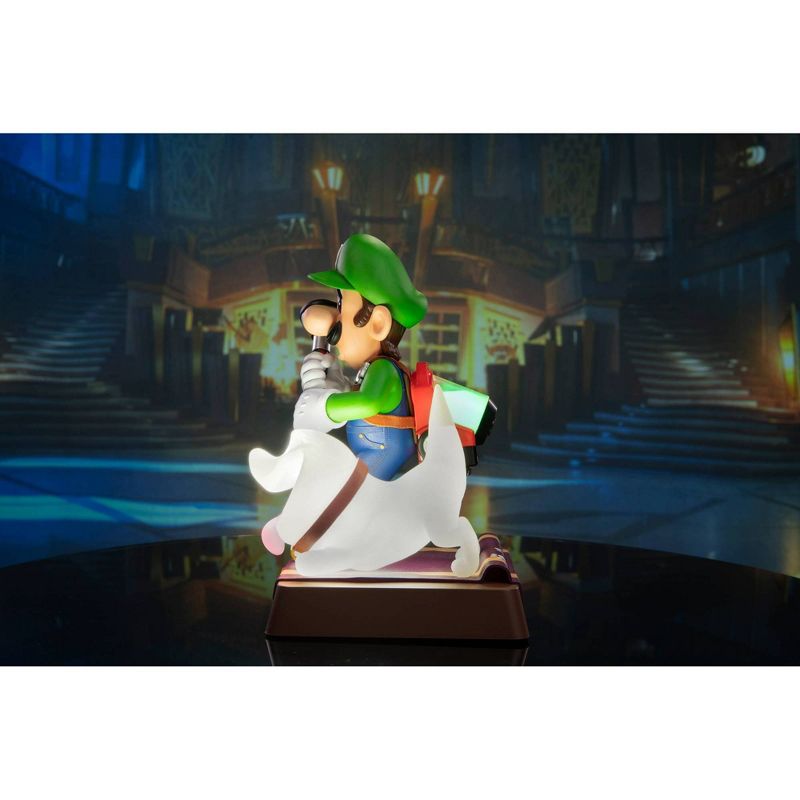 First 4 Figures: Luigi&#39;s Mansion 3: Luigi and Polterpup 9&#34; PVC Statue Collector&#39;s Edition, 5 of 18