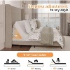 AMERLIFE Adjustable Bed Frame Size with 50" Upholstered Wingback Headboard - 4 of 4