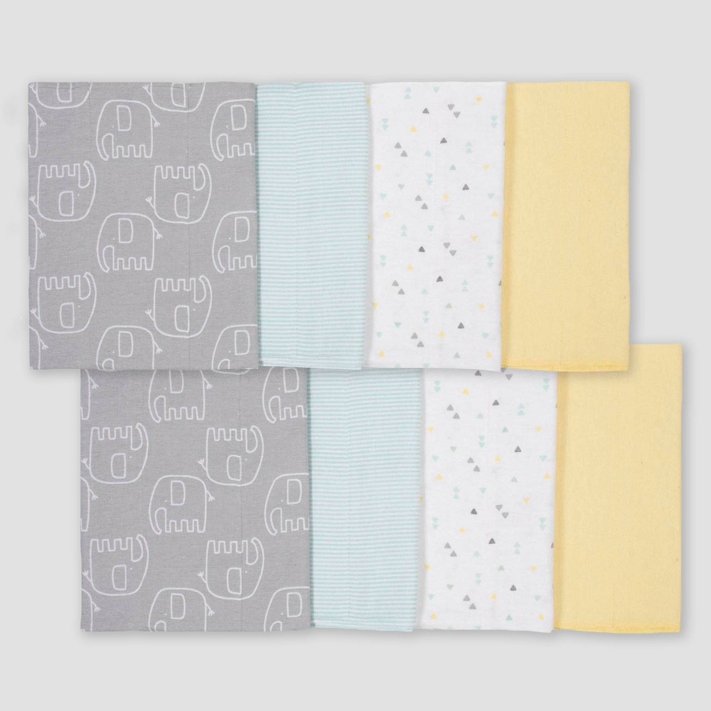 Gerber Baby Boy or Girl Gender Neutral Flannel Burp Cloths  8-Pack