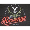 Yellowstone There's A Price To Pay For Revenge Men's Black Tshirt - 2 of 2