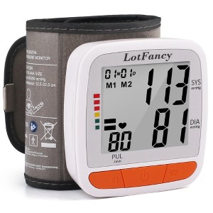 LotFancy Wrist Blood Pressure Monitor, BP Monitor with Portable Case - 1 of 4
