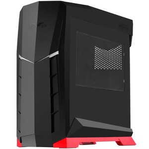 SilverStone Technology Black & Red Revolutionary 90 degree motherboard mounting 2.5 / 3.5 HDD x4 Support ATX class MB PS2 class PSU side window - 1 of 4