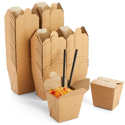 Leak and Grease Resistant Stackable Pint Size to Go Boxes Take out Food  Containers Mini Party Favor Box 16 Oz Microwaveable Kraft Brown Chinese Takeout  Boxes - China Chinese Take out Boxes