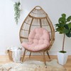Suede Outdoor Egg Chair Cushion - Sorra Home - 2 of 3