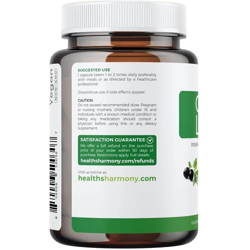 Olive Leaf Extract Capsules, Cardiovascular and Immune Health, Health's Harmony, 60ct or 120ct, 3 of 6
