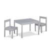 Acoinel 3-Piece Solid Wood Kids Table & Two Chair Set for Playroom - 2 of 4