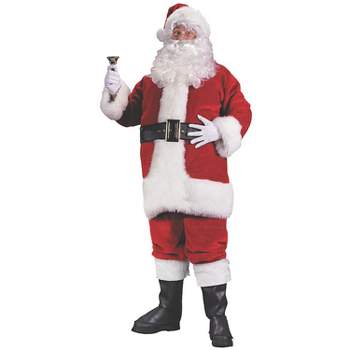Fun World Mens Premium Santa Suit Costume - Large - Red