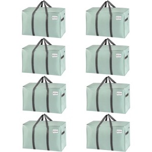 8 Pack Moving Bags, Heavy Duty, Moving Boxes Alternative, Packing Storage Supplies Dorm Room - 1 of 4