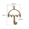 Unique Bargains DIY Crafts Earrings Necklace Bracelet Making Alloy Open Back Umbrella Bezel Pendants 20 Pcs - 2 of 4