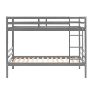 AZL1 Life Concept Beds Twin Heavy Duty Support High Guardrail Durable Construction Space-Saving for Kids Room, Gray, 78.35"*43.7"*61.81" - 1 of 4