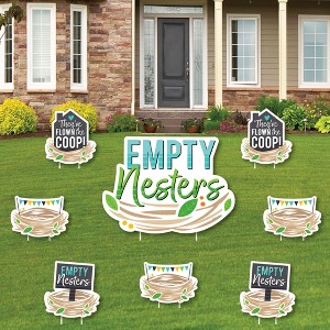 Big Dot of Happiness Empty Nesters - Yard Sign and Outdoor Lawn Decorations - Empty Nest Party Yard Signs - Set of 8 - 1 of 4