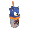 Zak Designs 13 fl oz Super Sonic Polypropylene Sipper Tumbler Blue/Black - 3 of 4