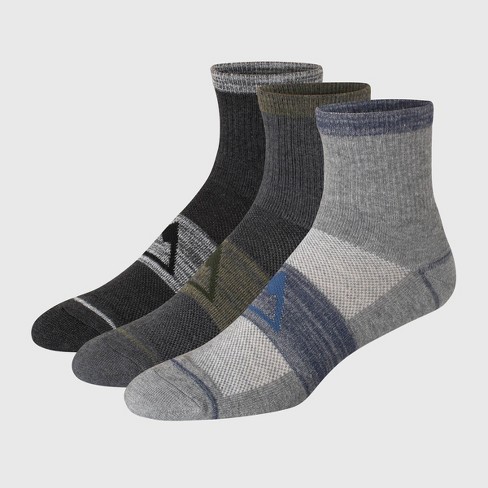 Cushioned Socks | Comfy Quarter Crew | Newport Grey