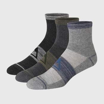 Hanes Premium Men's Explorer Full Cushion Ankle Socks 3pk - Charcoal Gray 6-12