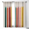 Showmemars Happy Letters in Retro Colors 50" x 84" Single Panel Room Darkening Window Curtain - Society 6 - 2 of 4